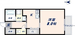 メゾンK B棟の物件間取画像